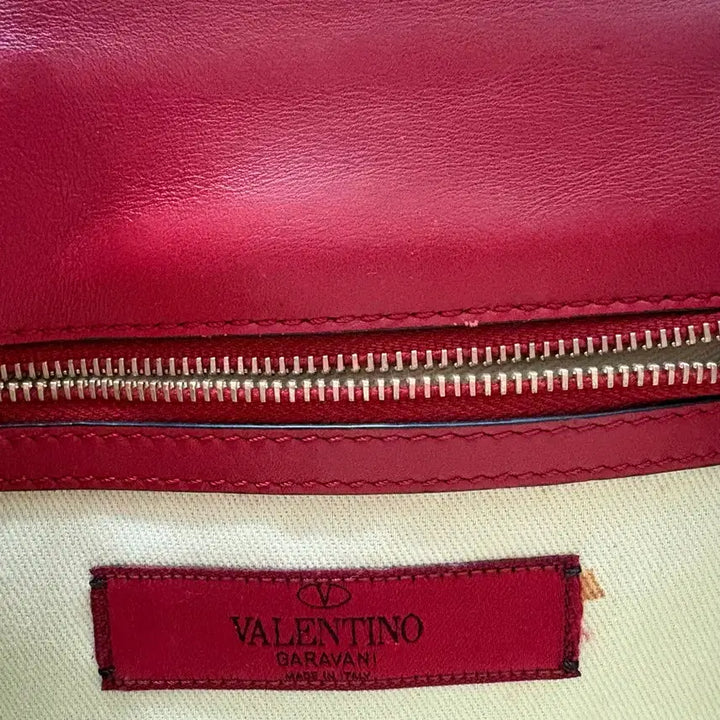 [BUNJANG] Valentino Rockstud Chain Bag Red / 발렌티노 락스터드 체인백 레드 가방 풀구성 상태좋음
