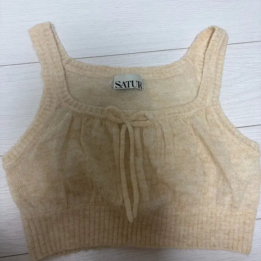 [BUNJANG] Setter Knit Bustier Cream S / 세터 니트뷔스티에 크림S