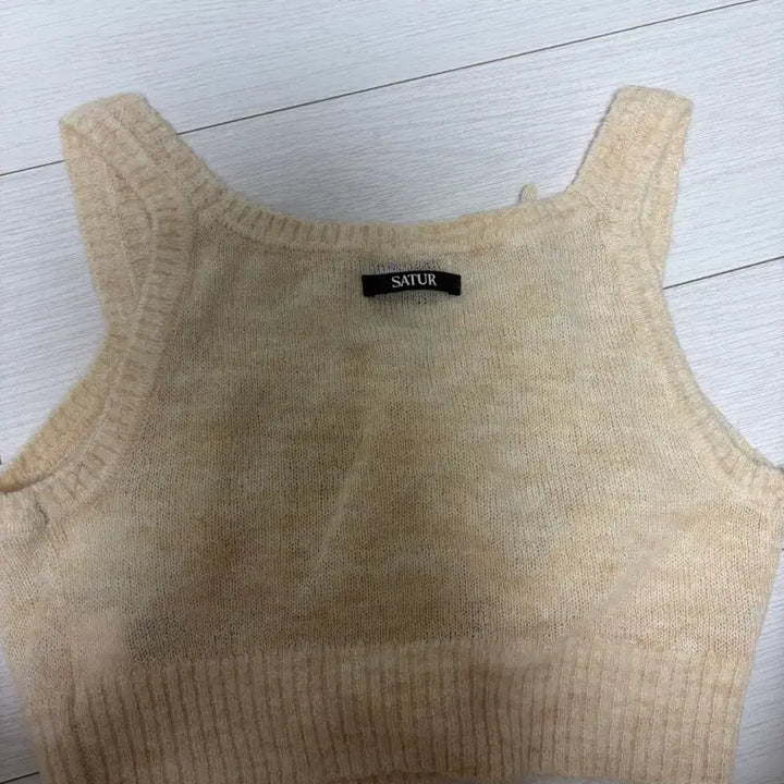 [BUNJANG] Setter Knit Bustier Cream S / 세터 니트뷔스티에 크림S