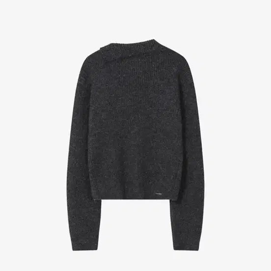 [BUNJANG] Miseki Seoul Side Button Knit Charcoal / 미세키서울 사이드 버튼 니트 차콜