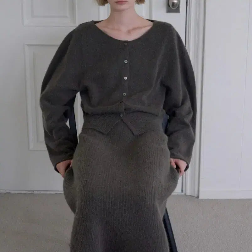 [BUNJANG] Obbeige Whole Garment Raccoon Skirt / 오브베이지 WHOLE GARMENT RACCOON SKIRT