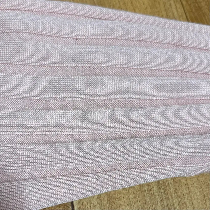 [BUNJANG] Pink V-neck Long Sleeve Ribbed Knit Cardigan / 여성 골지 긴팔니트 브이넥 가디건 티셔츠 분홍색핑크