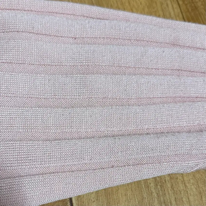 [BUNJANG] Pink V-neck Long Sleeve Ribbed Knit Cardigan / 여성 골지 긴팔니트 브이넥 가디건 티셔츠 분홍색핑크