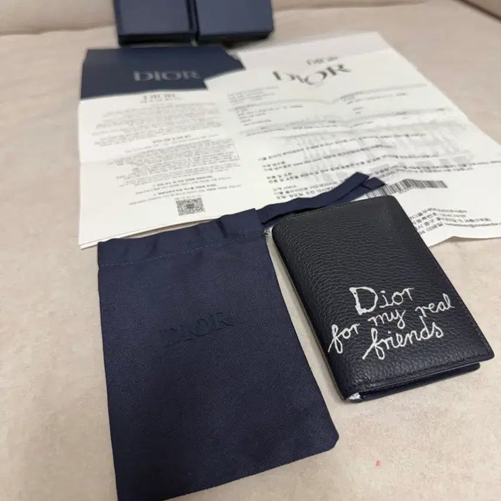 [BUNJANG] Dior Hilton Nel Leather Organizer Card Wallet / 디올 힐튼 넬 레더 오거나이저 카드지갑