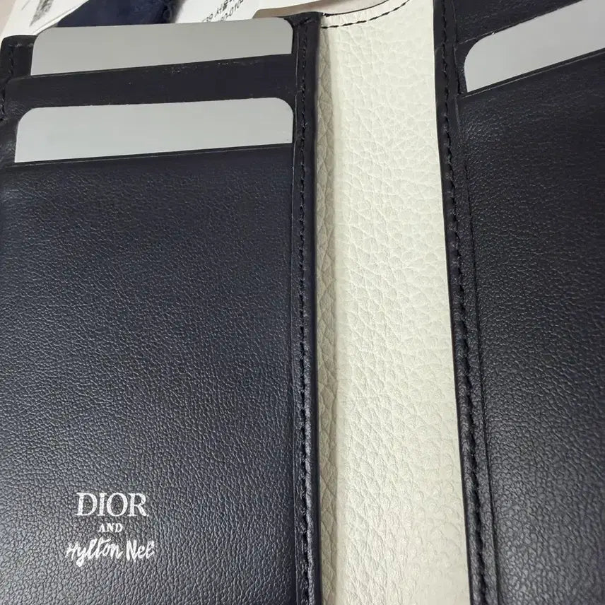 [BUNJANG] Dior Hilton Nel Leather Organizer Card Wallet / 디올 힐튼 넬 레더 오거나이저 카드지갑