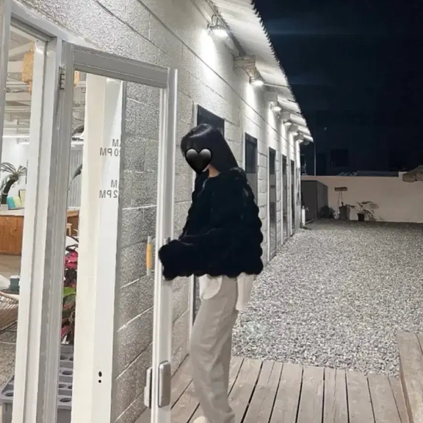 [BUNJANG] Mongle Fur Jacket (Black) / 몽글 퍼 자켓(블랙)