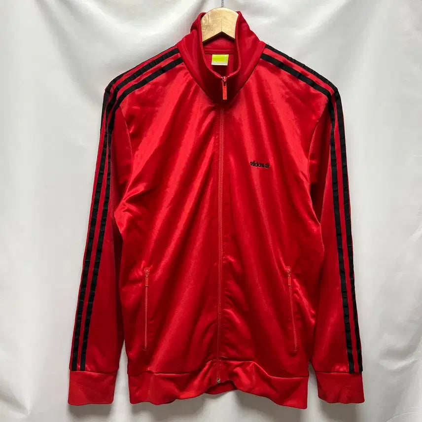 [BUNJANG] Adidas Beckenbauer Red Track Top Jacket / [정품/L] 아디다스 베켄바우어 레드 삼선 빨검 트랙탑/져지