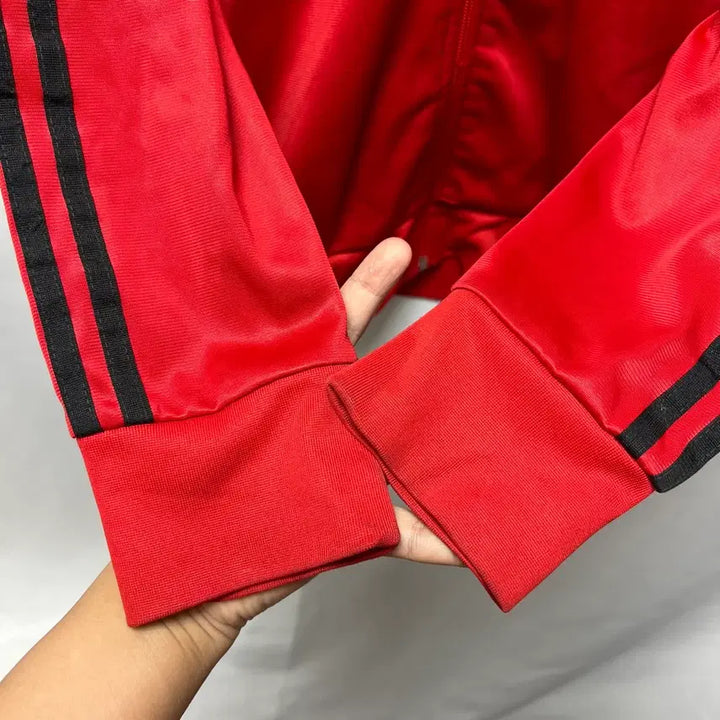 [BUNJANG] Adidas Beckenbauer Red Track Top Jacket / [정품/L] 아디다스 베켄바우어 레드 삼선 빨검 트랙탑/져지