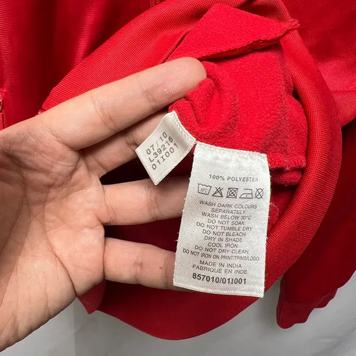 [BUNJANG] Adidas Beckenbauer Red Track Top Jacket / [정품/L] 아디다스 베켄바우어 레드 삼선 빨검 트랙탑/져지