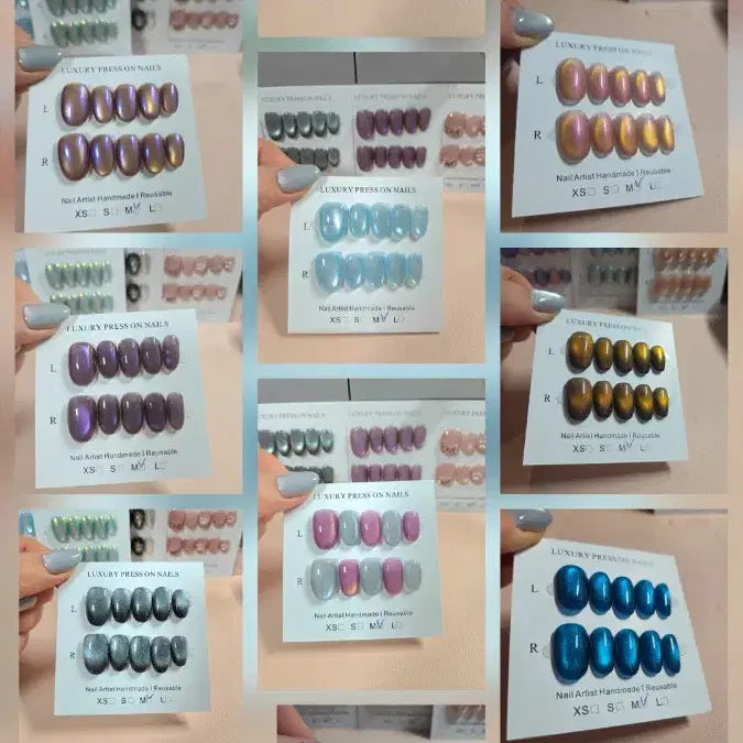 [BUNJANG] Handmade Magnetic Nail Tips Set / 1번 핸드메이드 수제 자석 네일팁 구경오세요