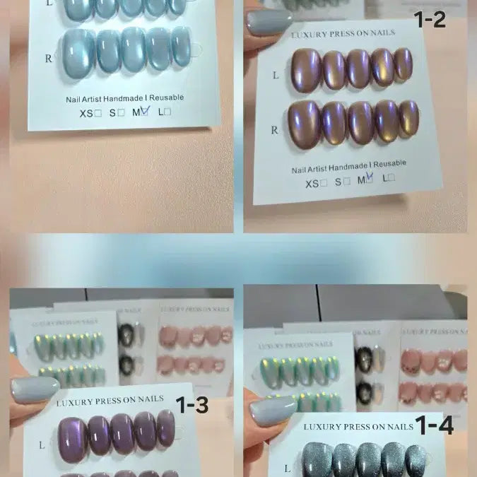 [BUNJANG] Handmade Magnetic Nail Tips Set / 1번 핸드메이드 수제 자석 네일팁 구경오세요