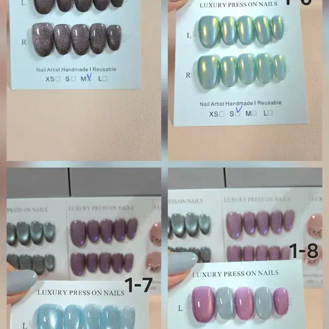 [BUNJANG] Handmade Magnetic Nail Tips Set / 1번 핸드메이드 수제 자석 네일팁 구경오세요