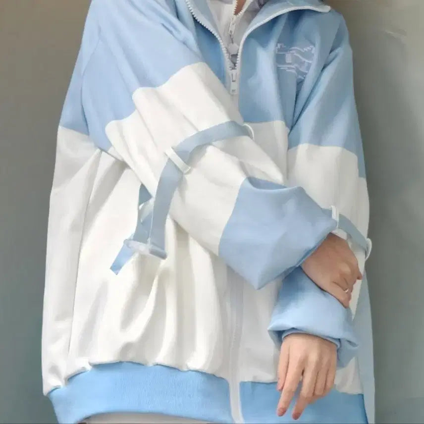 [BUNJANG] ACDC RAG Dot Neko Jersey Jacket / ACDC RAG 서브컬쳐 도트네코 도트 네코 져지 지뢰계 미즈이로 양지뢰