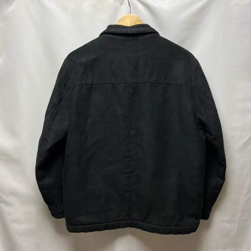 [BUNJANG] Lacoste Acrylic Fleece Lined Black Blouson Jacket / [정품/95] 라코스테 아크릴털 기모 블랙 블루종 자켓/점퍼