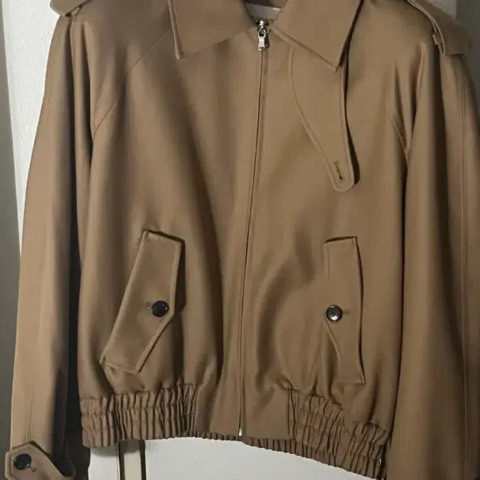 [BUNJANG] Noise 25FW Neck Buckle Wool Blouson Jacket / 노이스 25FW 넥 버클 울 블루종 M <카멜>