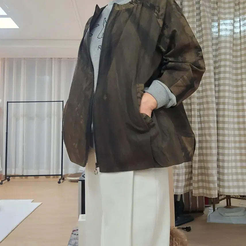 [BUNJANG] Natural Dye Cotton Jacket / 천연염색 면 자켓 (새상품 / 77~88 가능)