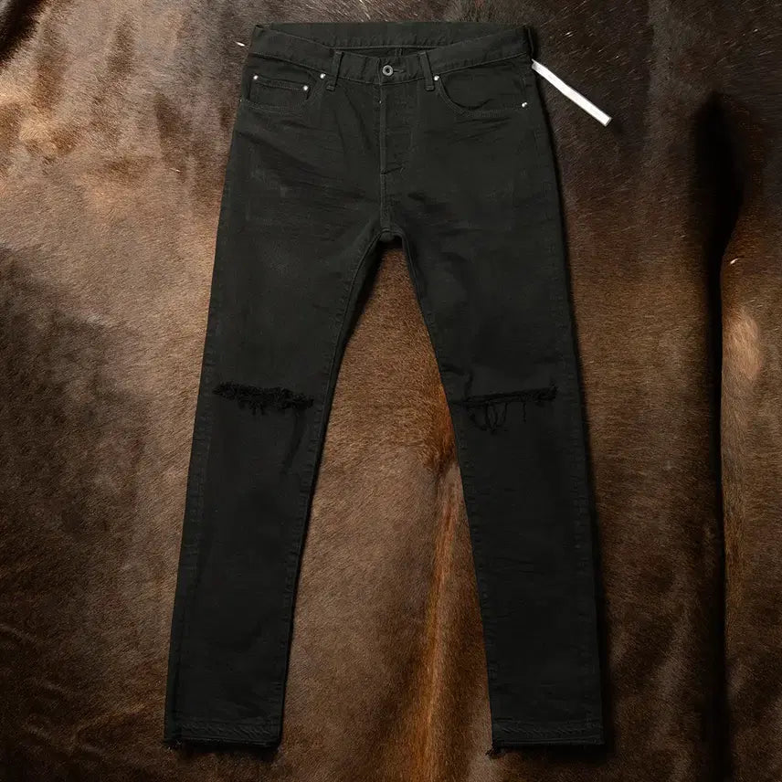 [BUNJANG] wjk Jun Hashimoto 5153 Black Denim Pants / [31] wjk 준 하시모토 5153 타이트 니트 블랙 데님팬츠