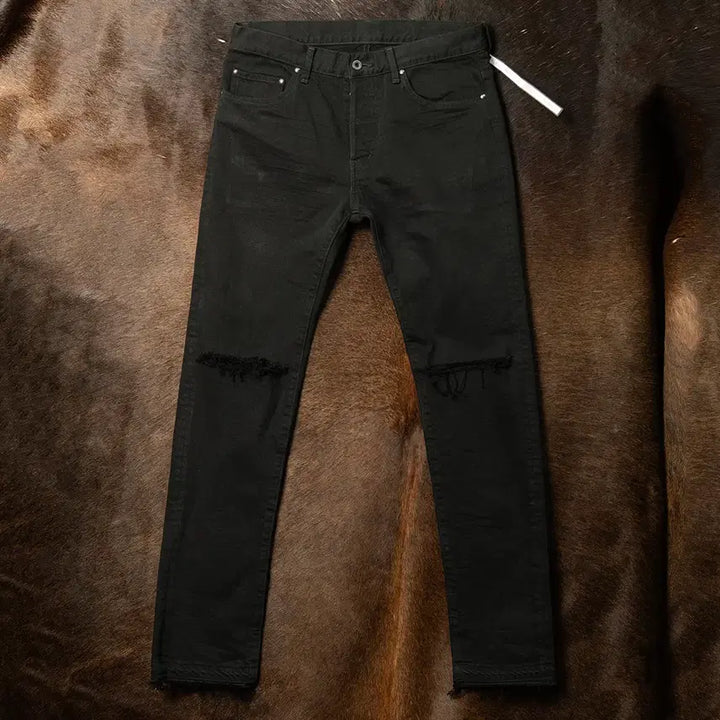 [BUNJANG] wjk Jun Hashimoto 5153 Black Denim Pants / [31] wjk 준 하시모토 5153 타이트 니트 블랙 데님팬츠