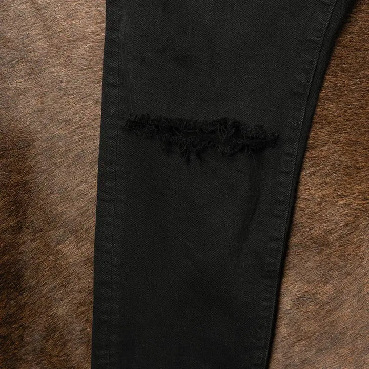 [BUNJANG] wjk Jun Hashimoto 5153 Black Denim Pants / [31] wjk 준 하시모토 5153 타이트 니트 블랙 데님팬츠