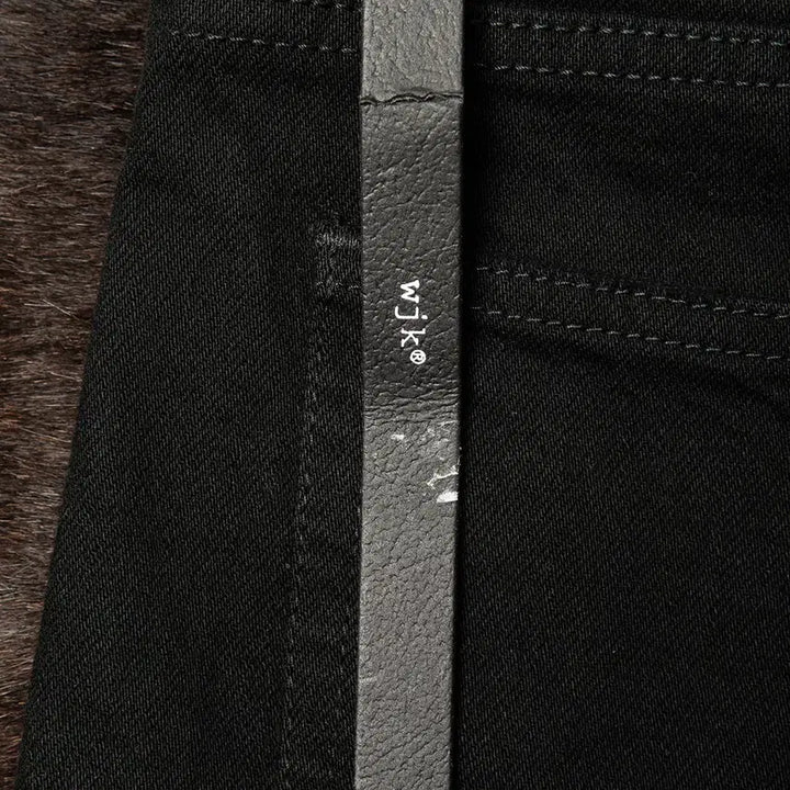 [BUNJANG] wjk Jun Hashimoto 5153 Black Denim Pants / [31] wjk 준 하시모토 5153 타이트 니트 블랙 데님팬츠