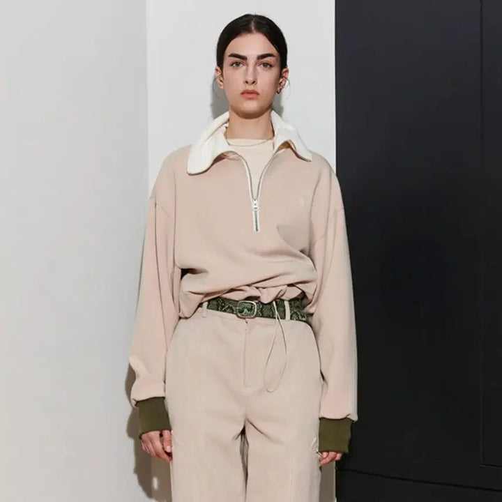 [BUNJANG] PUBLICKAX ADAM Crop Sweatshirt / 퍼블리카엑스(PUBLICKAX) ADAM 크롭 스웻셔츠 프리사이즈 새상품