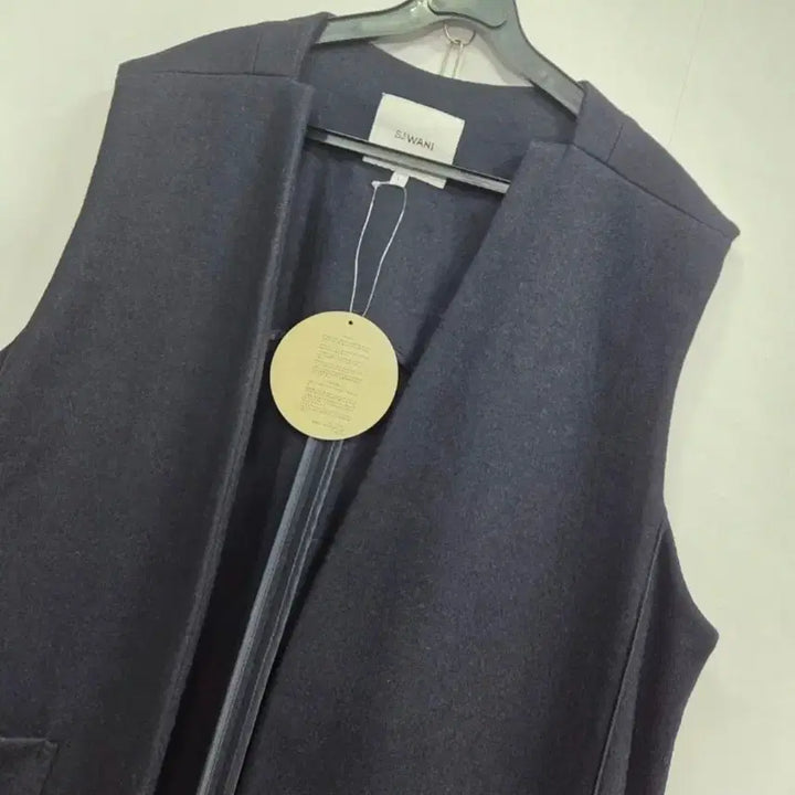 [BUNJANG] SJ WANI Navy Long Vest L / SJ WANI 네이비 롱 베스트  L (새제품)