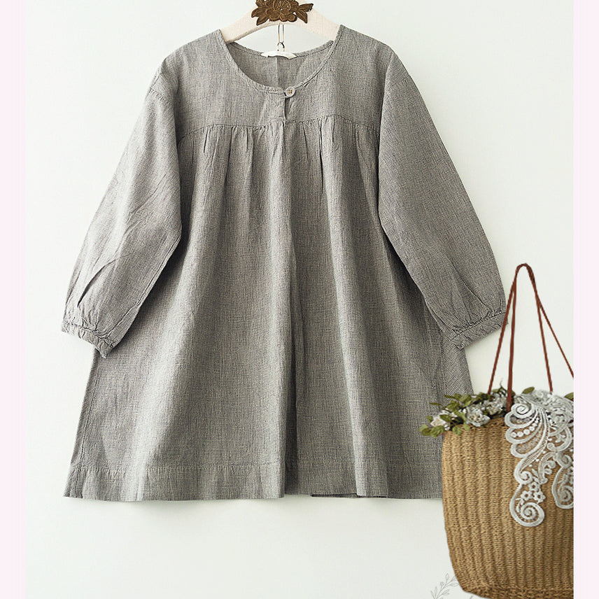 [BUNJANG] Studio Clip Linen Blend Shirt / 내추럴 깅업잔쳌 면린넨br