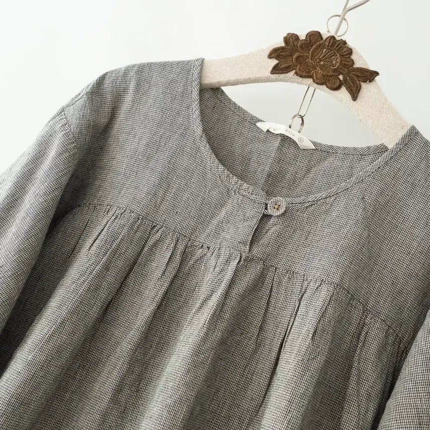 [BUNJANG] Studio Clip Linen Blend Shirt / 내추럴 깅업잔쳌 면린넨br