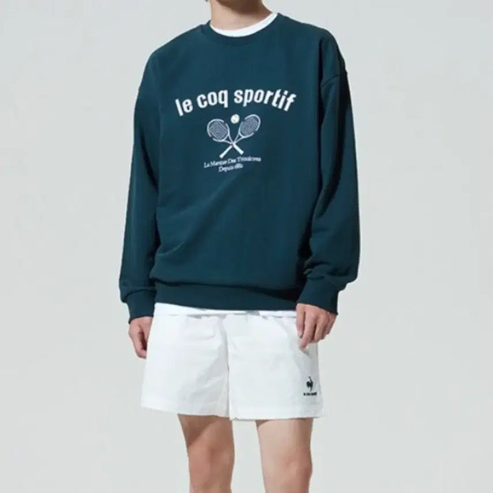 [BUNJANG] Le Coq Sportif Oversized Sweatshirt / 르꼬끄 스포르티브 오버핏 맨투맨 100(L)