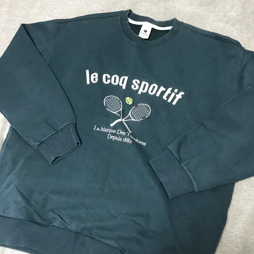 [BUNJANG] Le Coq Sportif Oversized Sweatshirt / 르꼬끄 스포르티브 오버핏 맨투맨 100(L)