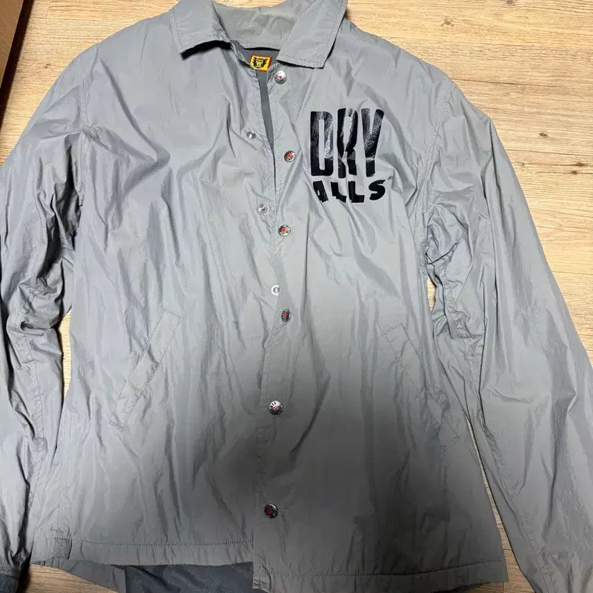 [BUNJANG] Human Made Coach Jacket Gray M / 휴먼메이드 코치 자켓 그레이 M