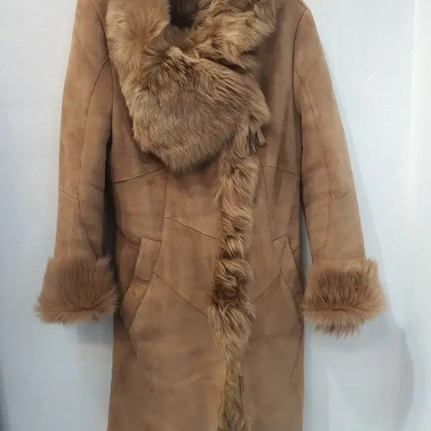 [BUNJANG] Leather and Sheepskin Half Coat / 양털.양가죽 무스탕 하프코트