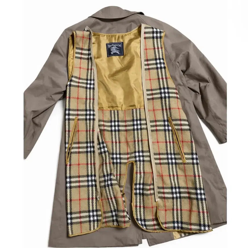 [BUNJANG] Burberrys Vintage Balmacan Coat Nova Check Wool Liner / 90s 버버리 Burberrys 빈티지 발마칸 코트 너바체크 울라이너 탈