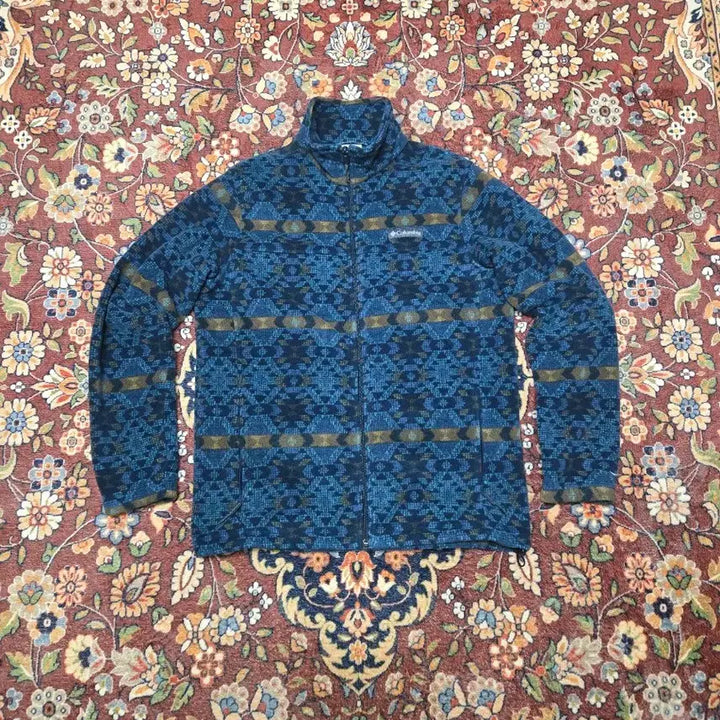 [BUNJANG] Columbia Ethnic Pattern Fleece Zip-Up Jacket - Size M / 컬럼비아(Columbia) 에스닉 패턴 후리스 집업 - M 사이즈