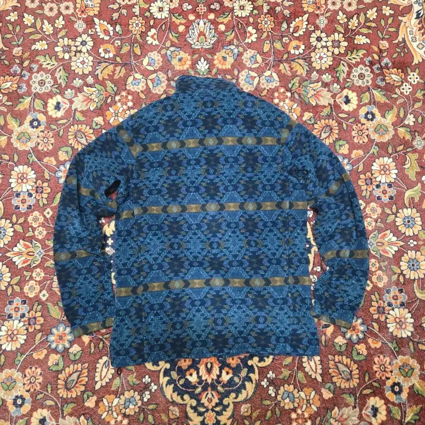 [BUNJANG] Columbia Ethnic Pattern Fleece Zip-Up Jacket - Size M / 컬럼비아(Columbia) 에스닉 패턴 후리스 집업 - M 사이즈