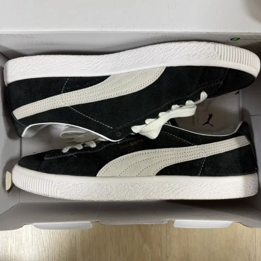 [BUNJANG] Puma Suede Vintage Black White Shoes / 푸마 스웨이드 빈티지 블랙 화이트 280