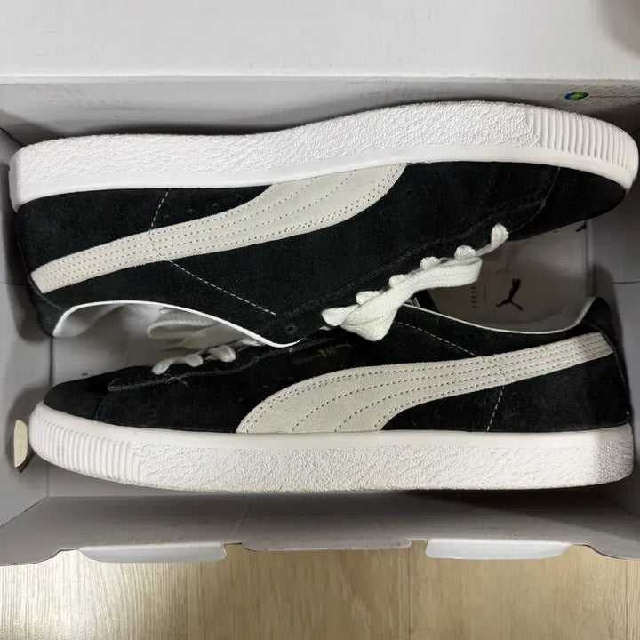 [BUNJANG] Puma Suede Vintage Black White Shoes / 푸마 스웨이드 빈티지 블랙 화이트 280