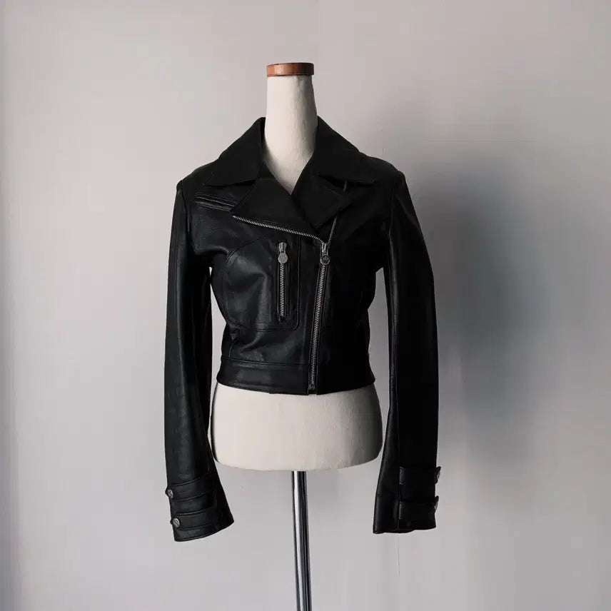 [BUNJANG] Roccobarocco Lambskin Leather Jacket / roccobarocco 로코바로코 양가죽자켓 (이태리 수입)
