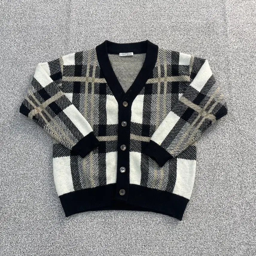 [BUNJANG] Edwin Henus Check Cardigan / 100 에드윈 헨어스 체크 가디건 0227S