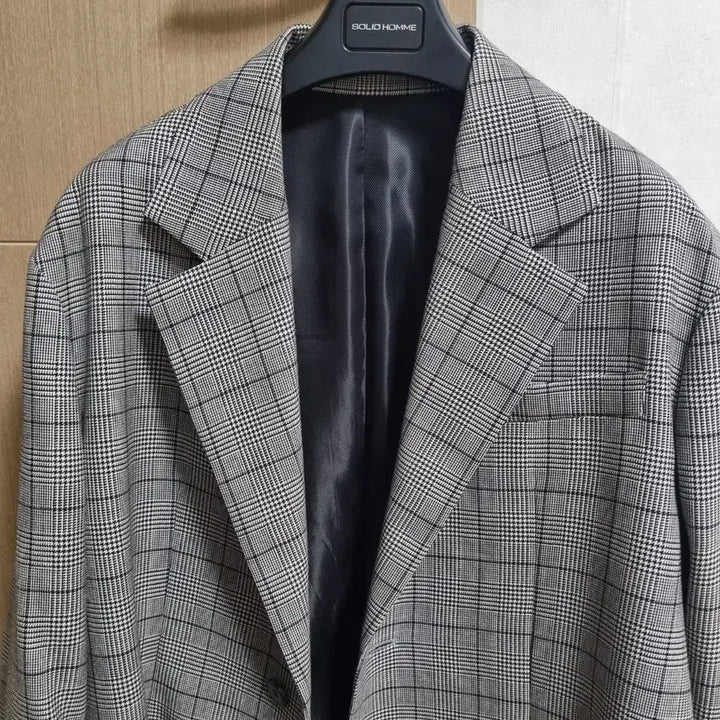 [BUNJANG] Solid Homme Oversized Glen Check Blazer / 솔리드옴므 오버핏 글렌체크 자켓 (새상품 급)