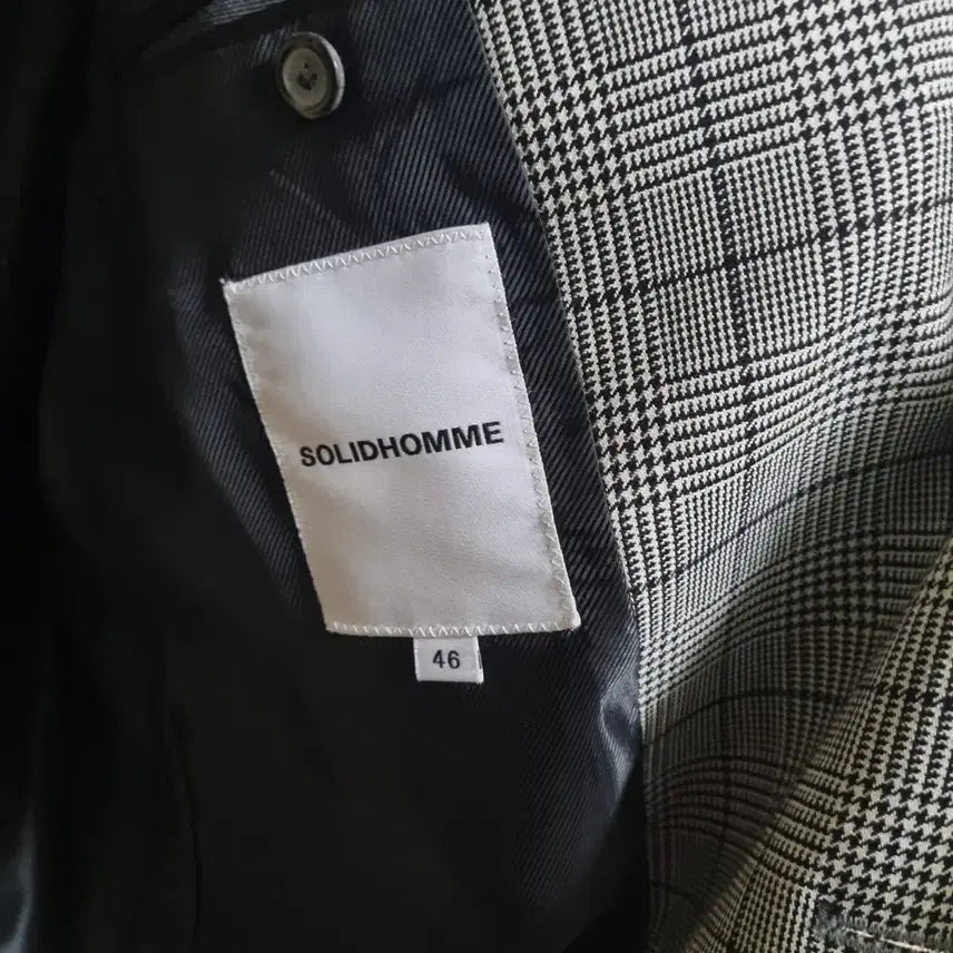 [BUNJANG] Solid Homme Oversized Glen Check Blazer / 솔리드옴므 오버핏 글렌체크 자켓 (새상품 급)