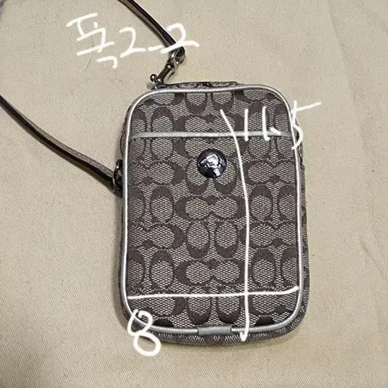 [BUNJANG] Coach Mini Pouch Bag / 코치 미니 파우치백/ 페이즐리 라지 가방