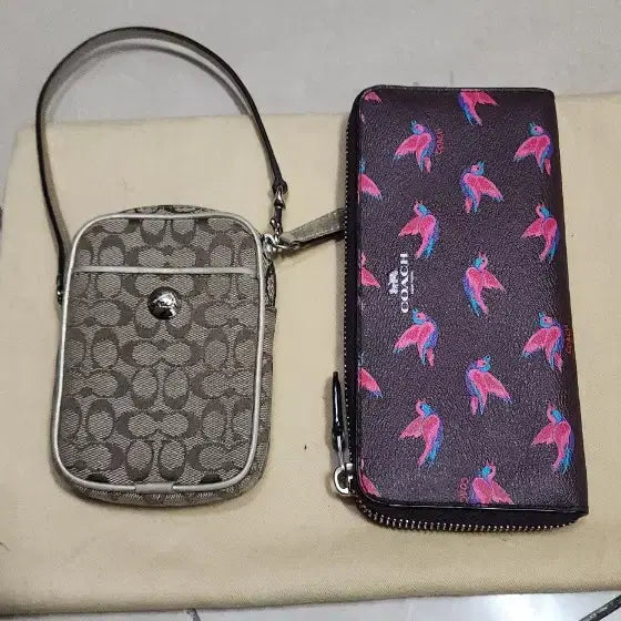 [BUNJANG] Coach Mini Pouch Bag / 코치 미니 파우치백/ 페이즐리 라지 가방