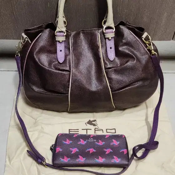 [BUNJANG] Coach Mini Pouch Bag / 코치 미니 파우치백/ 페이즐리 라지 가방