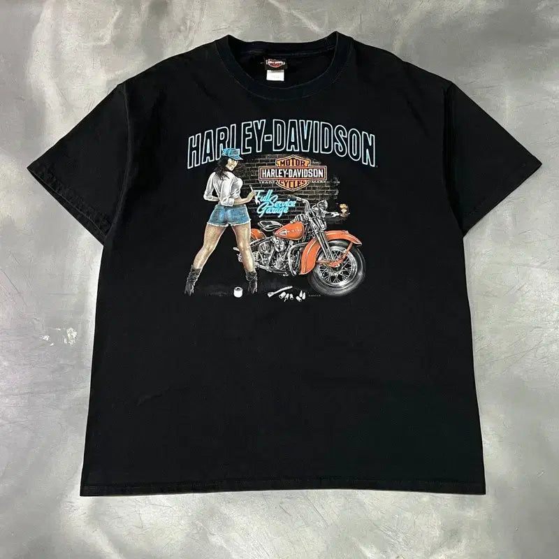 [BUNJANG] Harley-Davidson Printed T-shirt / 할리데이비슨 프린팅 반팔티 y15707