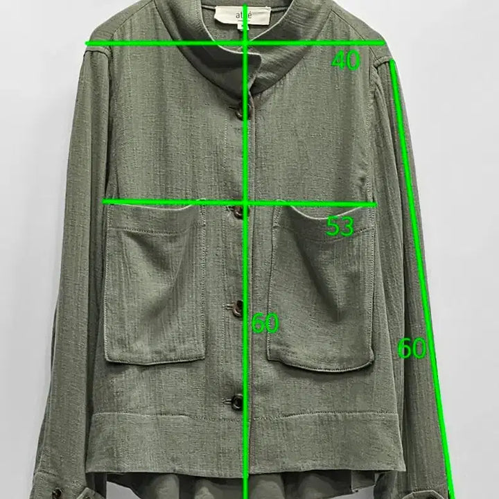 [BUNJANG] A.T.E. Vanessa Bruno Linen Blend Shirt Jacket / 아떼 바네사브루노 린넨 혼방 셔츠형 자켓 점퍼