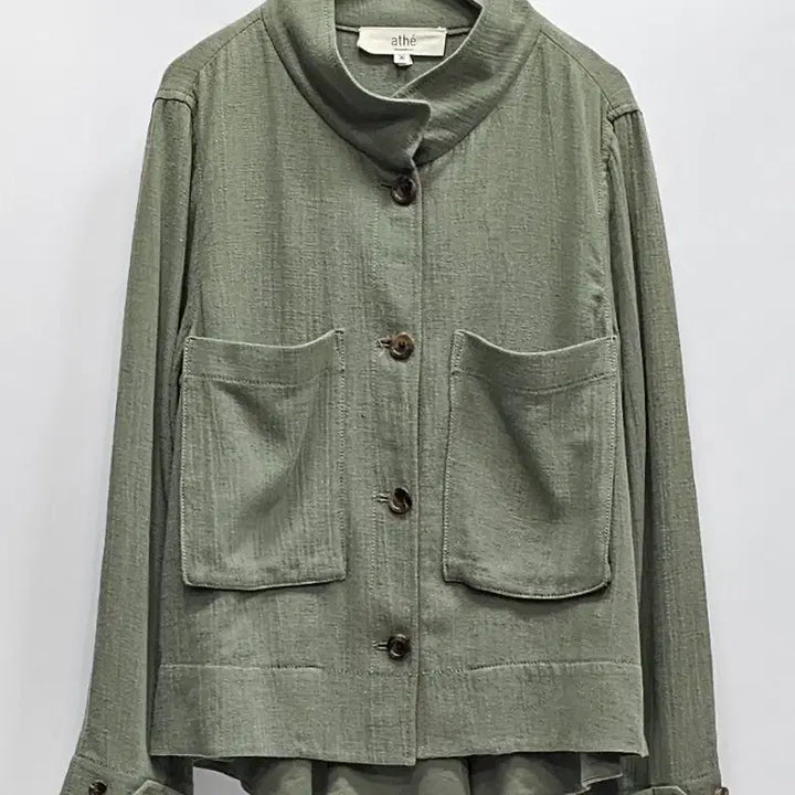 [BUNJANG] A.T.E. Vanessa Bruno Linen Blend Shirt Jacket / 아떼 바네사브루노 린넨 혼방 셔츠형 자켓 점퍼