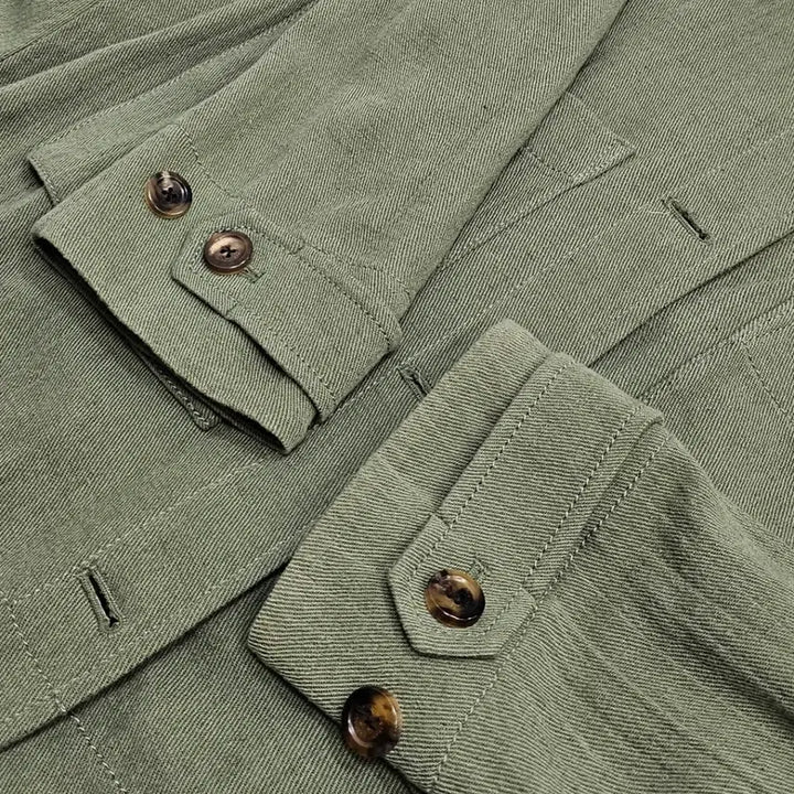 [BUNJANG] A.T.E. Vanessa Bruno Linen Blend Shirt Jacket / 아떼 바네사브루노 린넨 혼방 셔츠형 자켓 점퍼