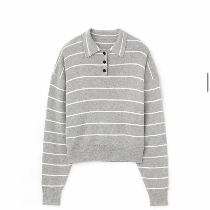 [BUNJANG] DNSR Stripe Crop Collar Knit L Size / (새상품)DNSR 디앤써 스트라이프 크롭 카라 니트 L사이즈