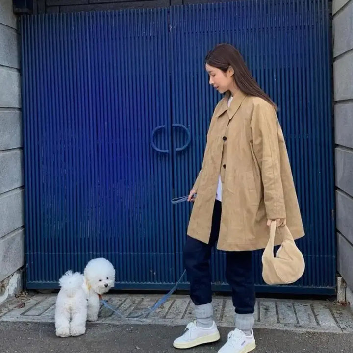 [BUNJANG] Ethos Suede Coat / 에토스 스웨이드 코트